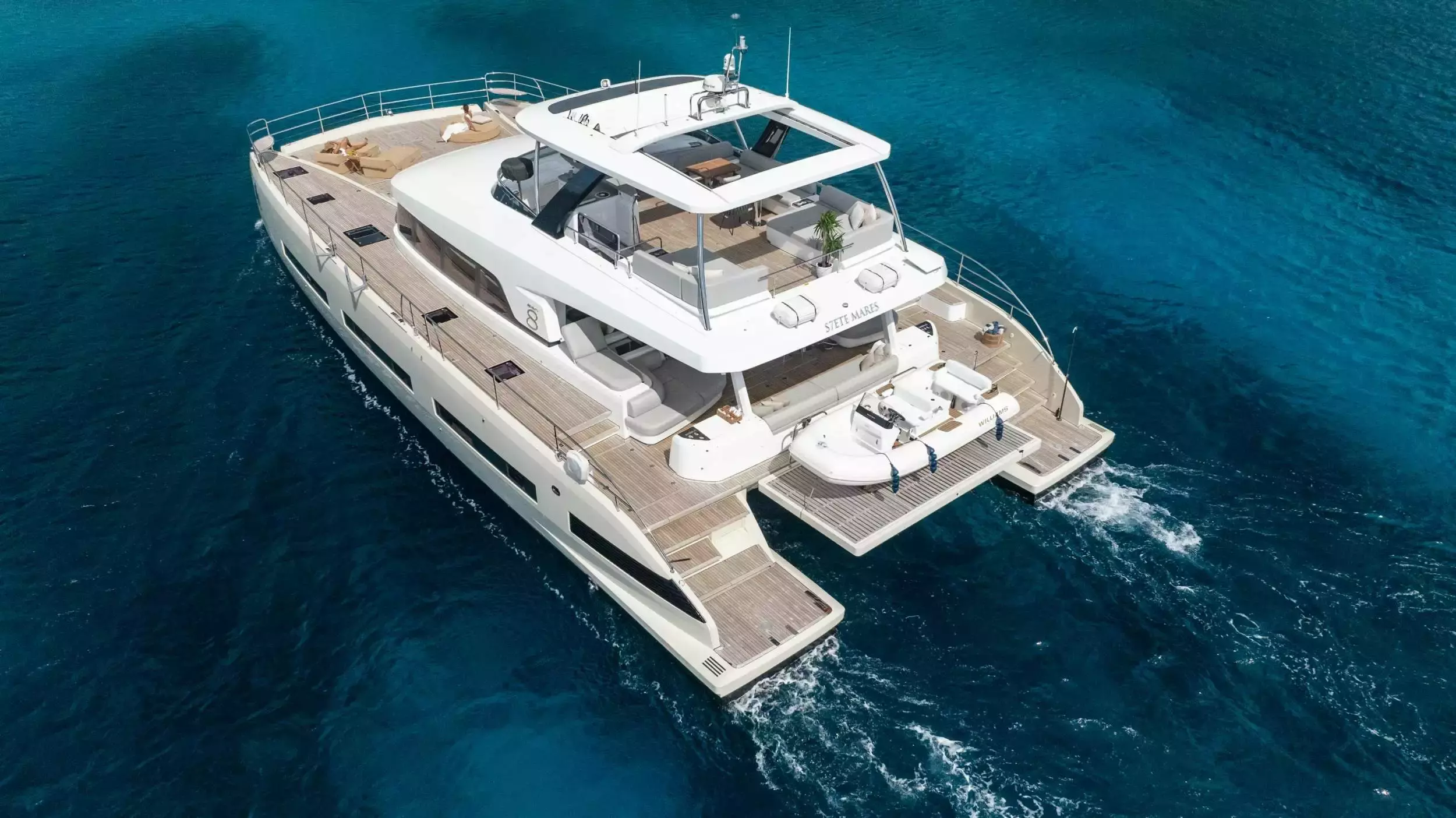 Siete Mares by Lagoon - Top rates for a Charter of a private Luxury Catamaran in St Kitts and Nevis