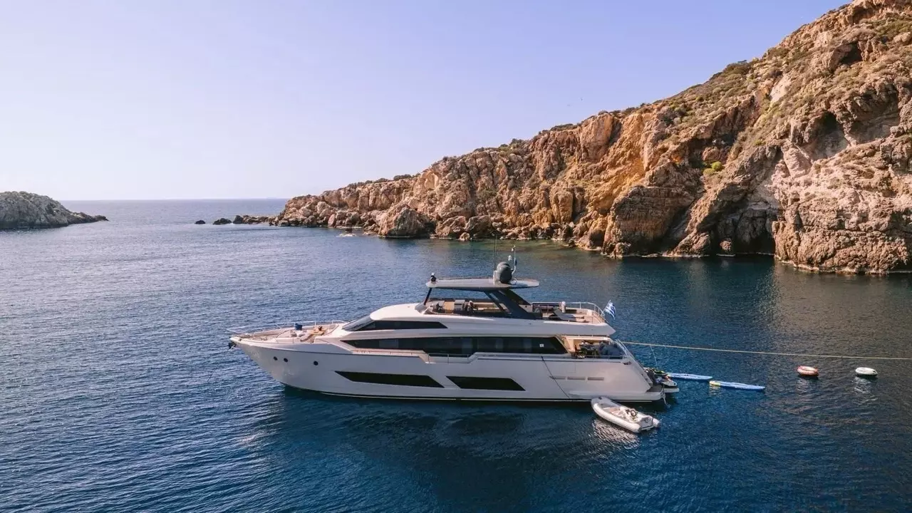 Anassa by Ferretti - Special Offer for a private Motor Yacht Charter in Lefkada with a crew