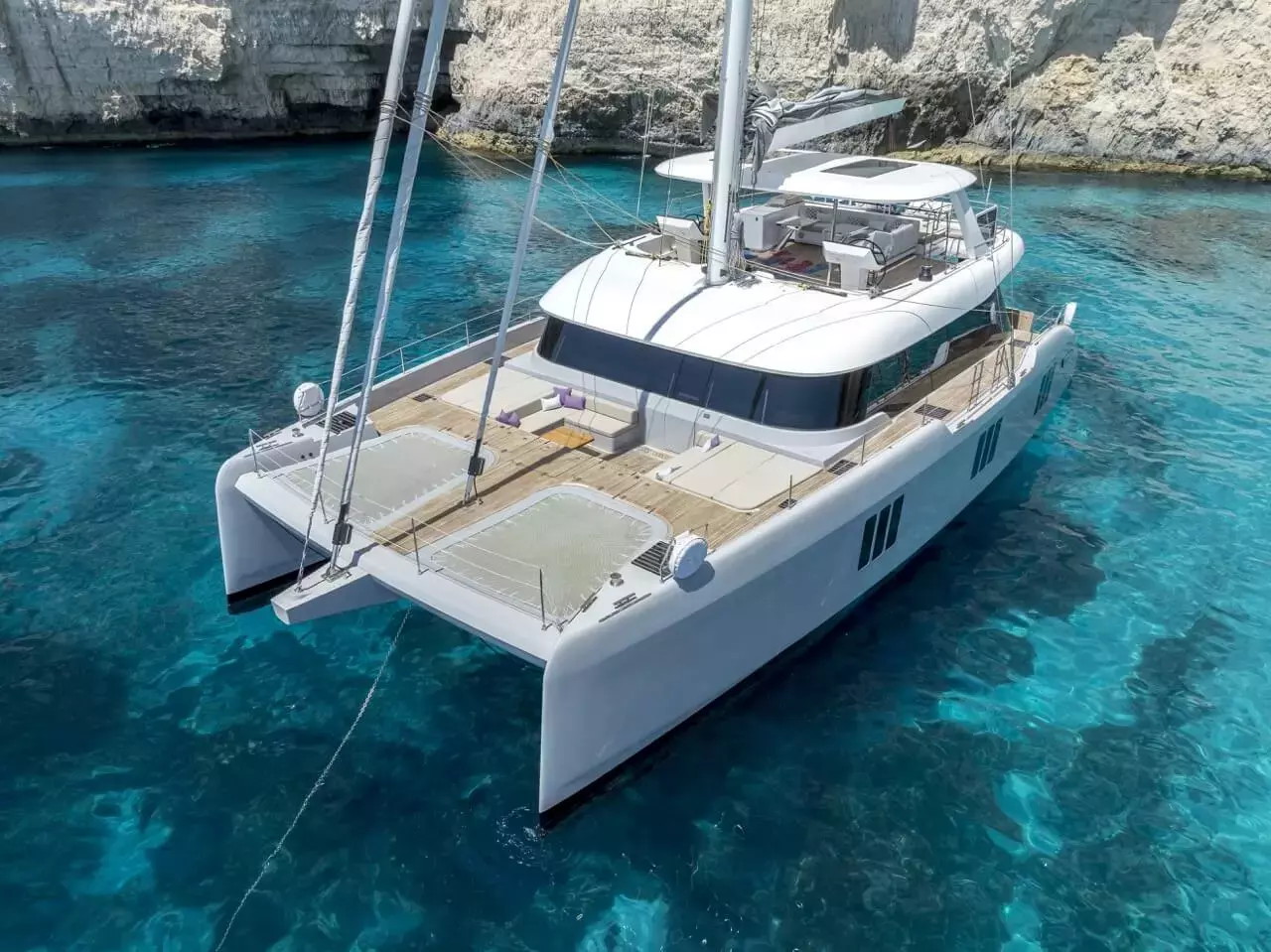 Sea Bliss by Sunreef Yachts - Special Offer for a private Luxury Catamaran Charter in Corsica with a crew