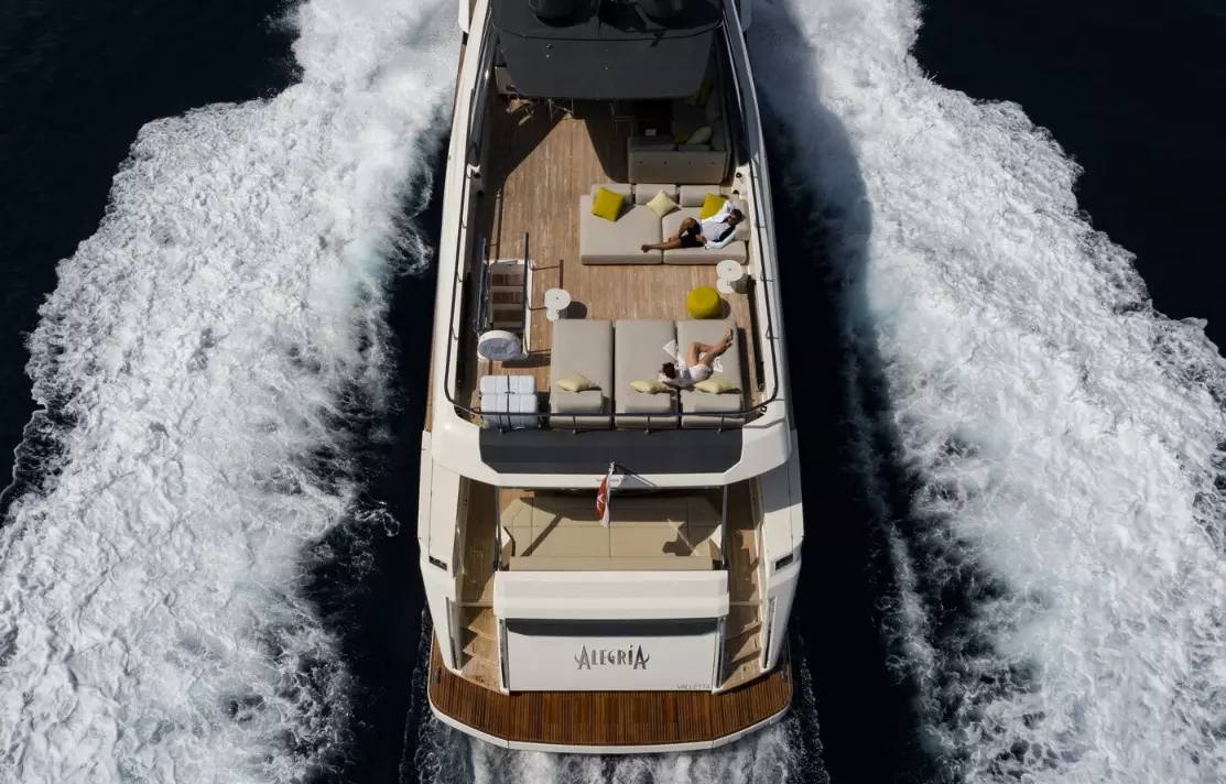 Allegria II by Ferretti - Special Offer for a private Superyacht Charter in Golfe-Juan with a crew