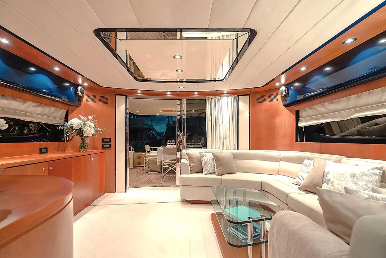Eterno by Riva - Special Offer for a private Motor Yacht Charter in Santorini with a crew