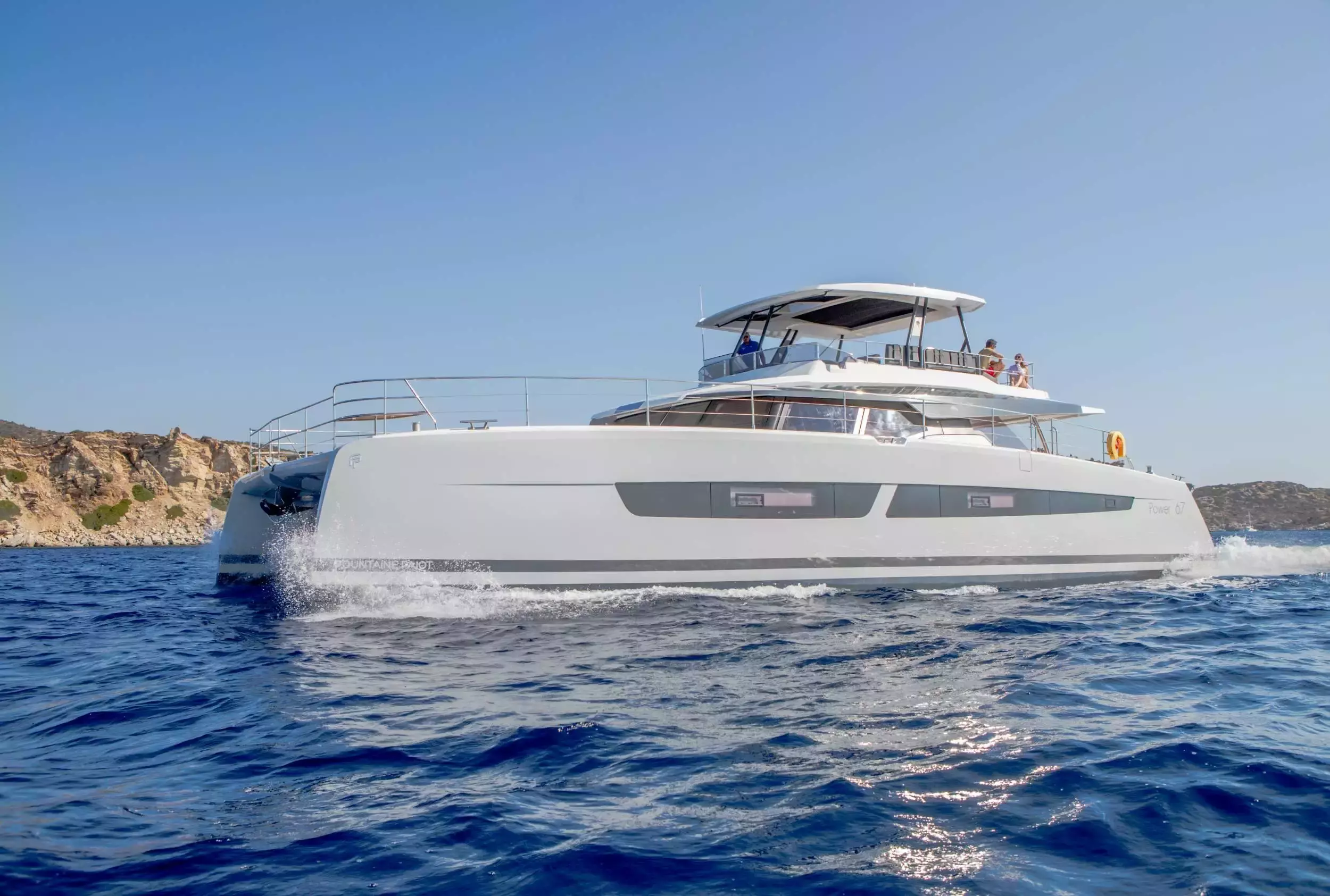 Majesty of Greece by Fountaine Pajot - Special Offer for a private Luxury Catamaran Charter in Santorini with a crew