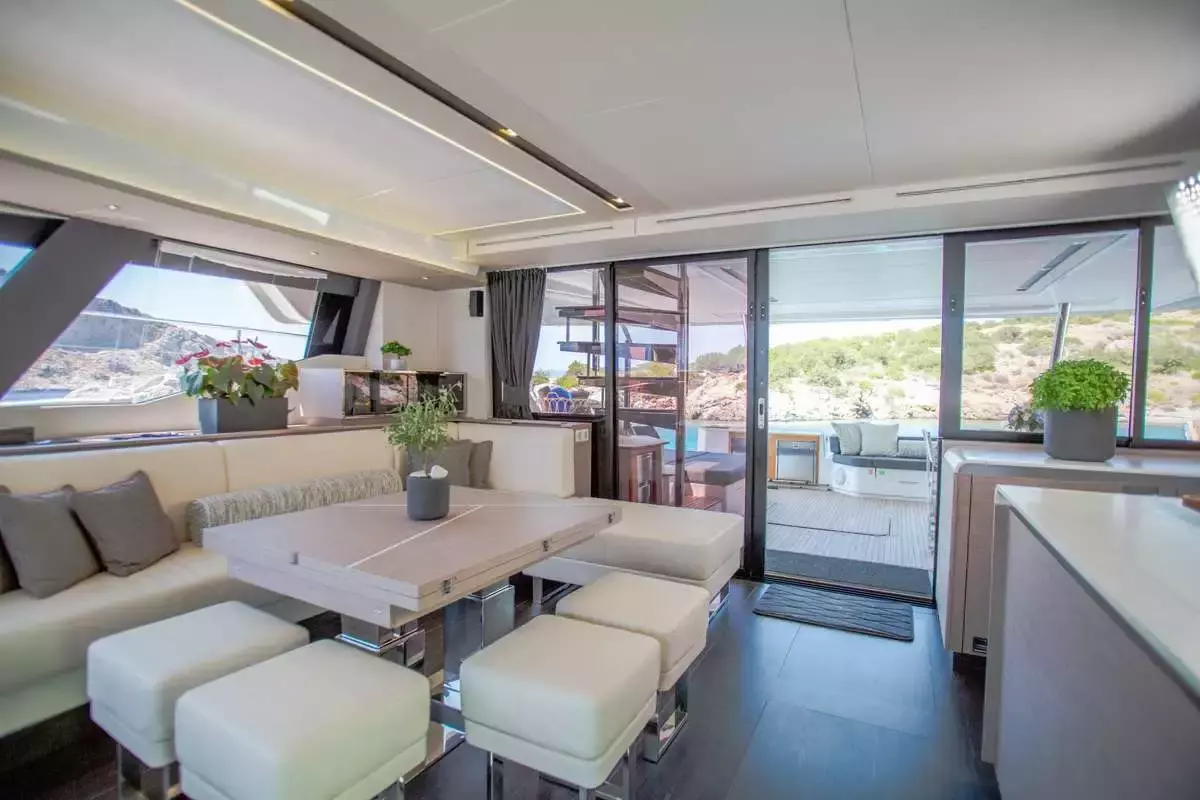 Majesty of Greece by Fountaine Pajot - Special Offer for a private Luxury Catamaran Charter in Santorini with a crew