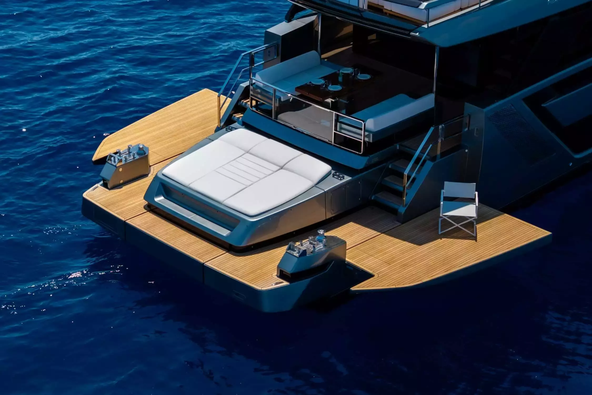 L'as Bleu by Riva – Private Motor Yacht Charter in St-Jean-Cap-Ferrat – Special Offer at Boatcrowd